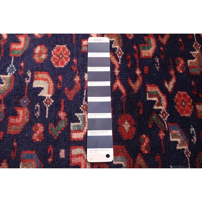 ECARPETGALLERY Hand-knotted Andelz Navy Wool Rug - 3'9 x 8'5