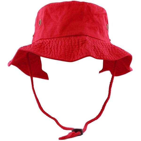 maroon boonie hat