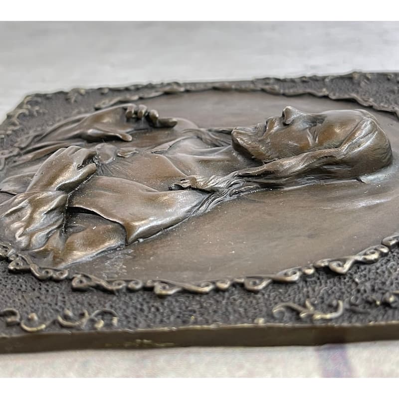 Original Valli Hand Crafted Wall Mount Jesus Portrait Bronze Statue Sculpture Nr