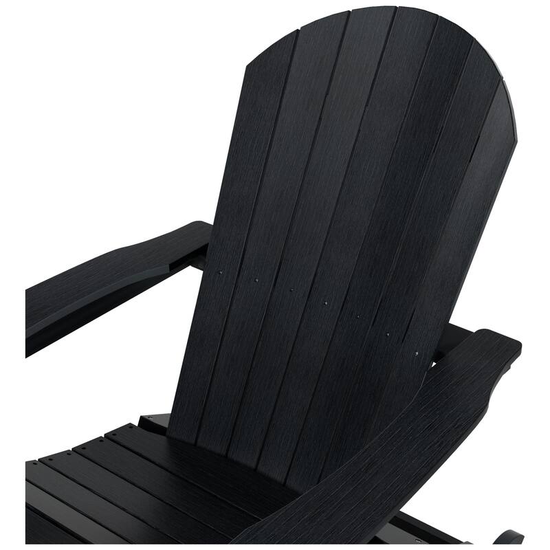 Vineyard HIPS Outdoor Eco-Friendly All Weather Seashell Rocking Adirondack Chairs (Set of 4)