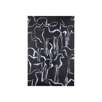 Horse Herd II (30 x 45) Canvas Art Print