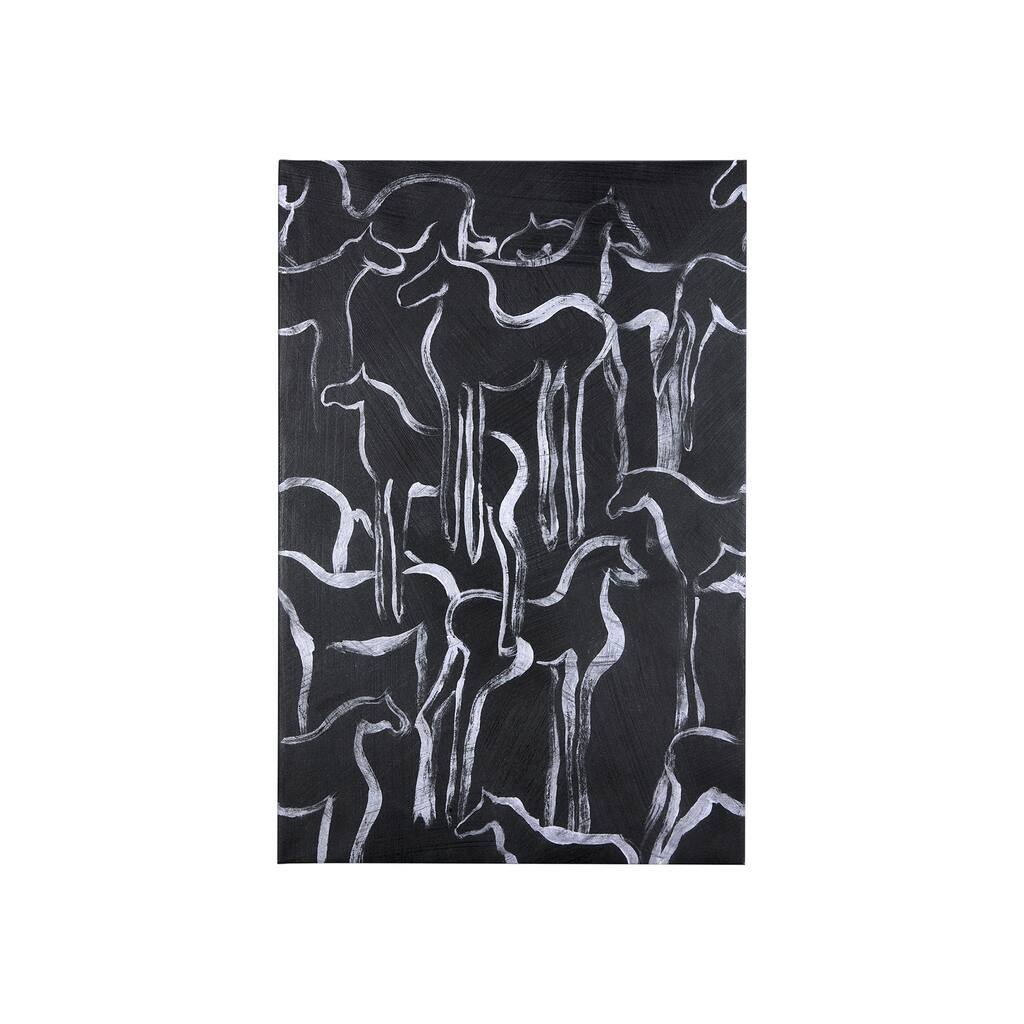 Horse Herd II (30 x 45) Canvas Art Print