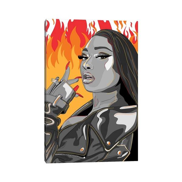 megan thee stallion smoking cigarettes iCanvas 