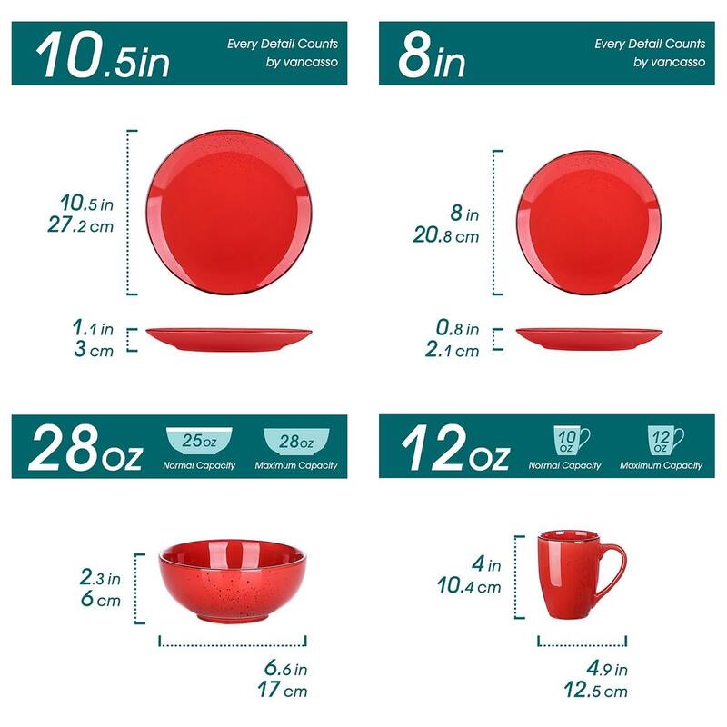 vancasso Navia 16-piece Stoneware Dinnerware Set (Service for 4)