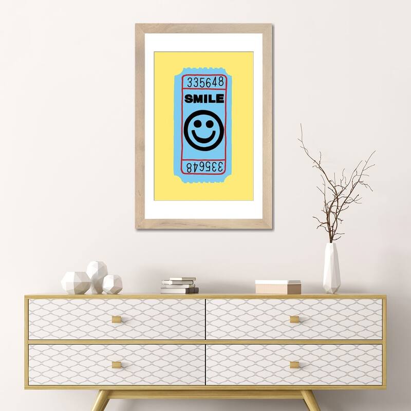 iCanvas "Smile Ticket" by Jaymie Metz
