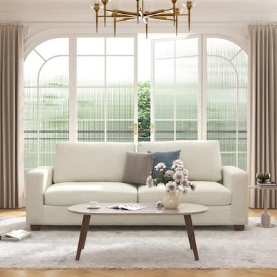 CO-Z 86.6" Upholstered Sofa Couch for Living Room 3-Seater Sofa