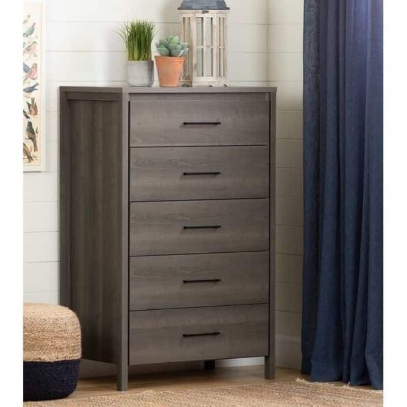 Engineered Wood Modern Drawer Storage Dresser with Smooth Glides