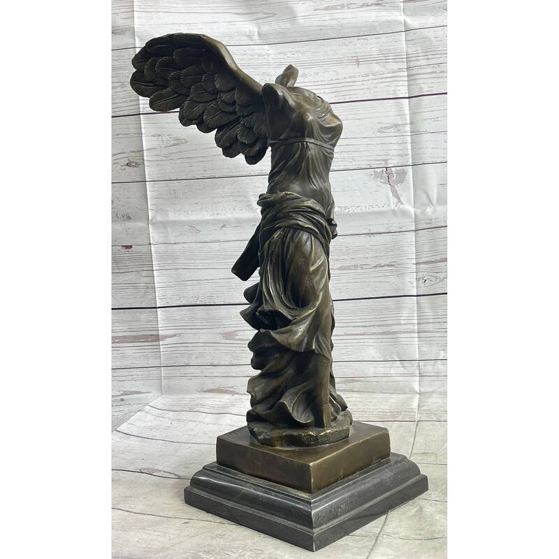 Winged Nike Of Samothrace Ancient Greek Sculpture Statue Replica From The Louvre