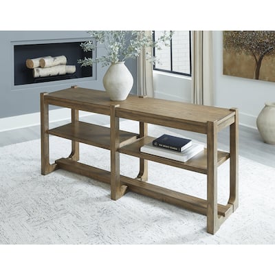 Signature Design by Ashley Cabalynn Brown Sofa Table - 65"W x 17"D x 28"H