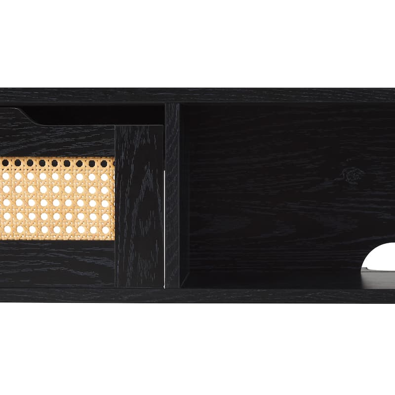 Middlebrook Scandi Faux Rattan-Door Floating TV Stand