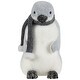preview thumbnail 2 of 4, Penguin in Winter Scarf Christmas Figurine - 7.5"