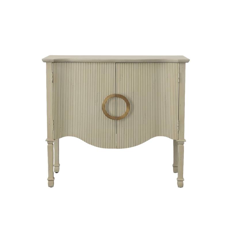 Willow 36" 2-Door Server, Distressed Cream