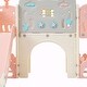 preview thumbnail 22 of 69, 11-in-1 Toddler Slide Playset - Kids Slide for Ages 1-3 with Basketball Hoop, Arch Tunnel, Telescope, and Toy Storage Organizer