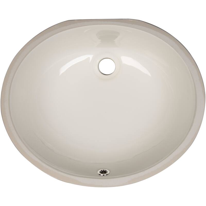 Ackland AKKPS-UNDOVL-1714-SB 19-1/2" Oval Porcelain Undermount