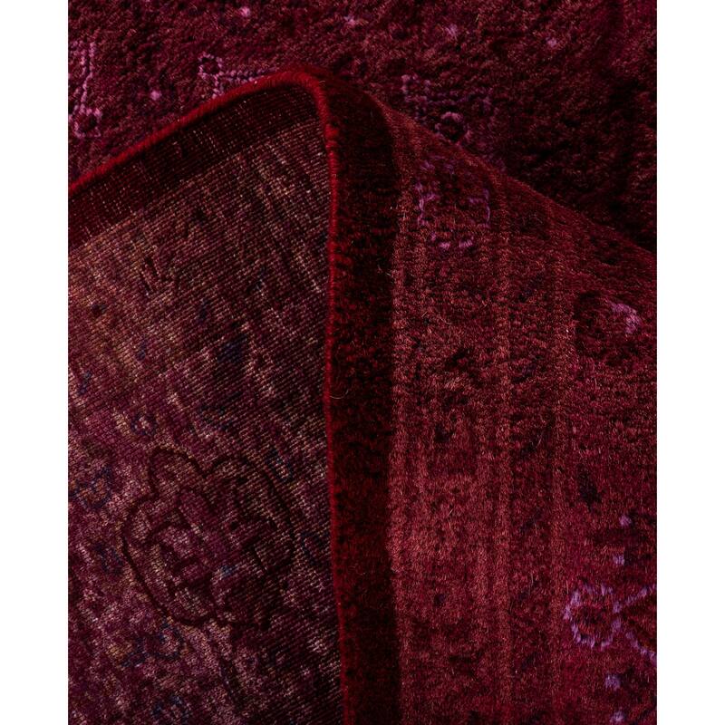 Overdyed One-of-a-Kind Hand-Knotted Area Rug - Pink - 6' 1" x 9' 4"