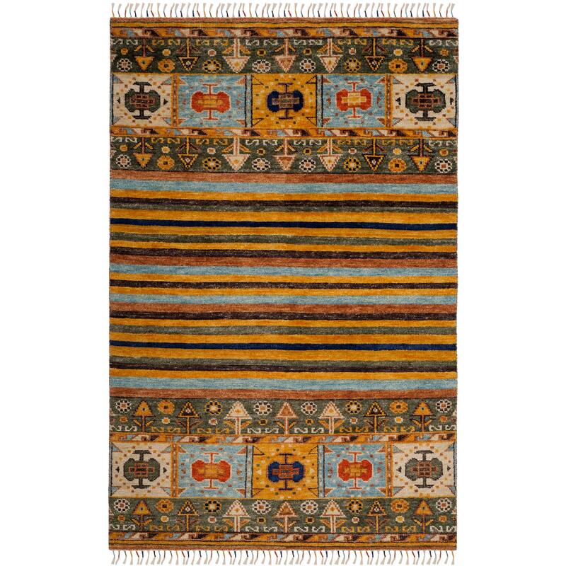 SAFAVIEH Hand-knotted Nomad Femmy Southwestern Tribal Wool Rug