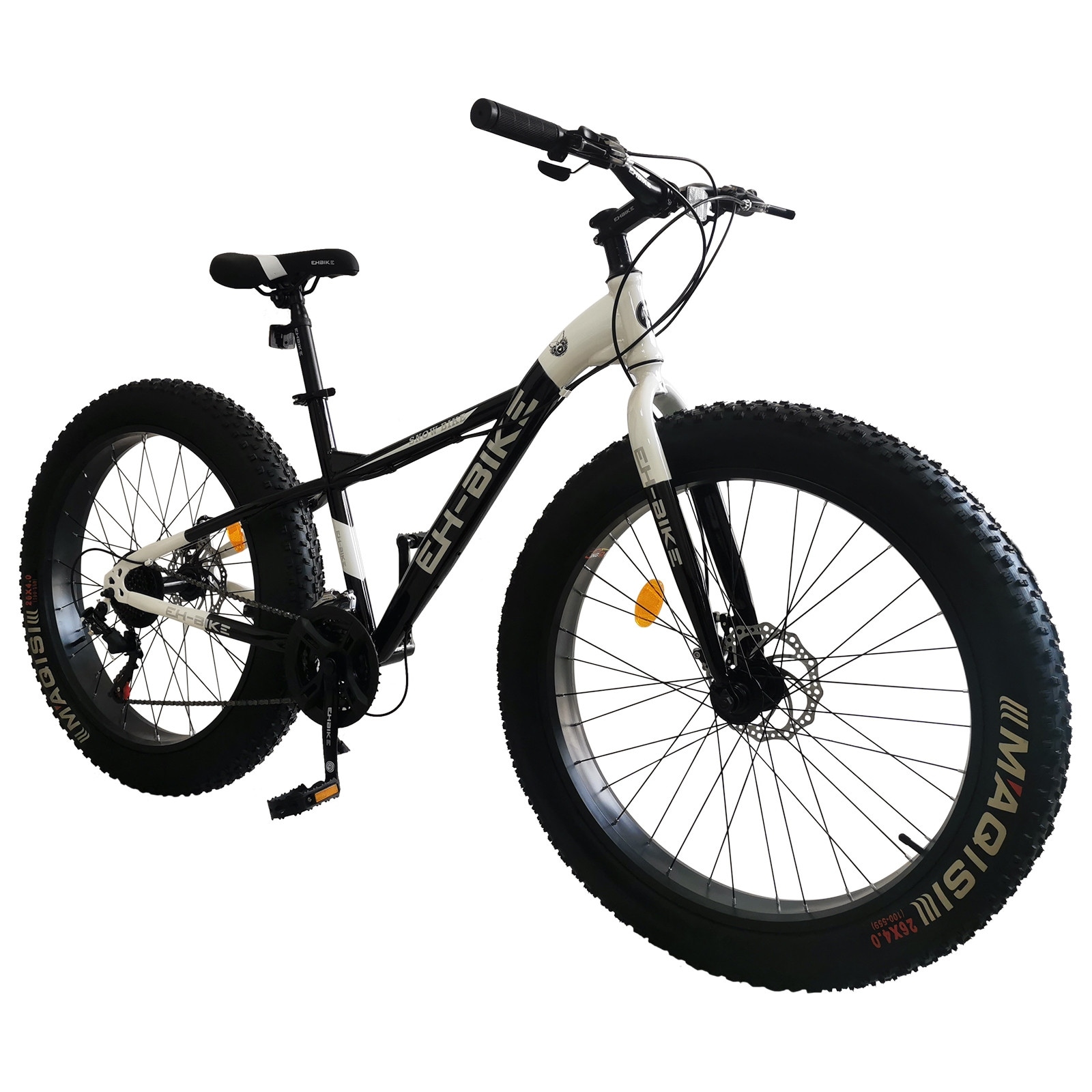Mens Fat Tire Mountain Bike 26 Inch Wheels 4 Inch Wide