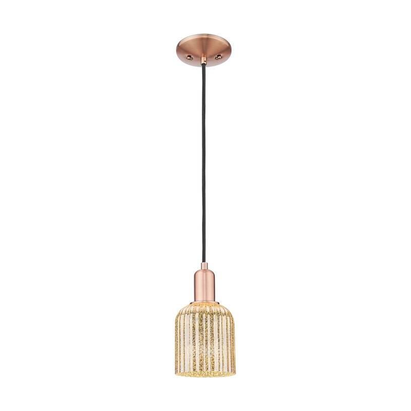 Innovations Lighting Downtown Urban - Bridal Veil - 1 Light 5" Cord Hung Mini Pendant