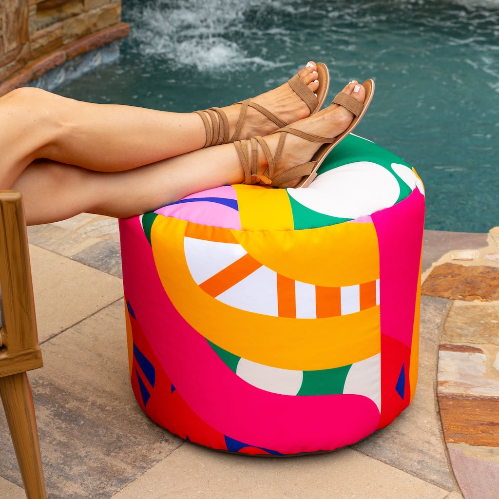 Jaxx Bean Bags Spring Indoor/ Outdoor Ottoman