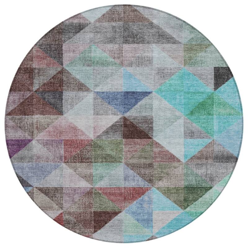 HomeRoots Geometric Transitional Rectangle Outdoor Rug