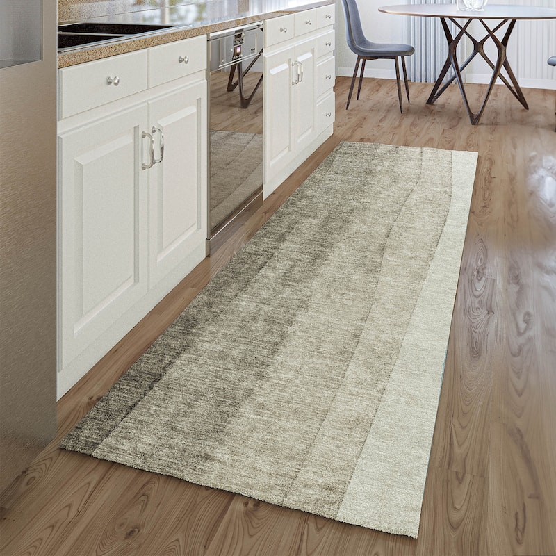 Premium Washable Super Soft Chunky Ombre Mayfield Rug - Taupe - 2' 3" x 7' 6" - Runner