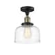 Option Black Antique Brass / Clear Deco Swirl