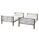 preview thumbnail 6 of 8, Walker Edison Abner Black Metal Twin over Twin Bunk Bed