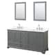 Option Dark Gray / White Quartz Top / Polished Chrome