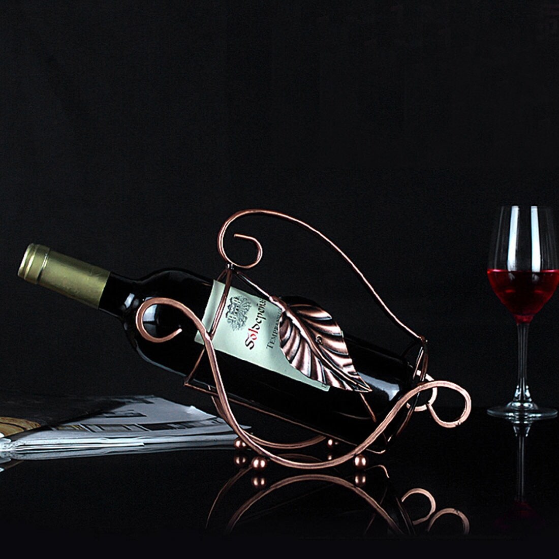 Shop Home Kitchen Bar Countertop Wine Bottle Holder Rack Organizer