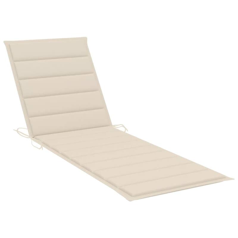 vidaXL Patio Lounge Chair Sunbed Sunlounger with Cushion Solid Acacia Wood