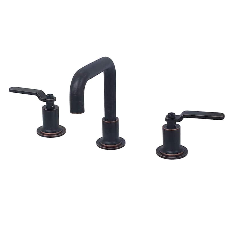 Kingston Brass Knight Single-Handle 1-Hole Deck Mount Bathroom Faucet with Push Pop-Up - Naples Bronze