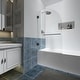 preview thumbnail 31 of 35, FELYL 34" W x 58" H Hinged Frameless Tub Door with Heat Soaking Process and Protective Coating Clear Glass