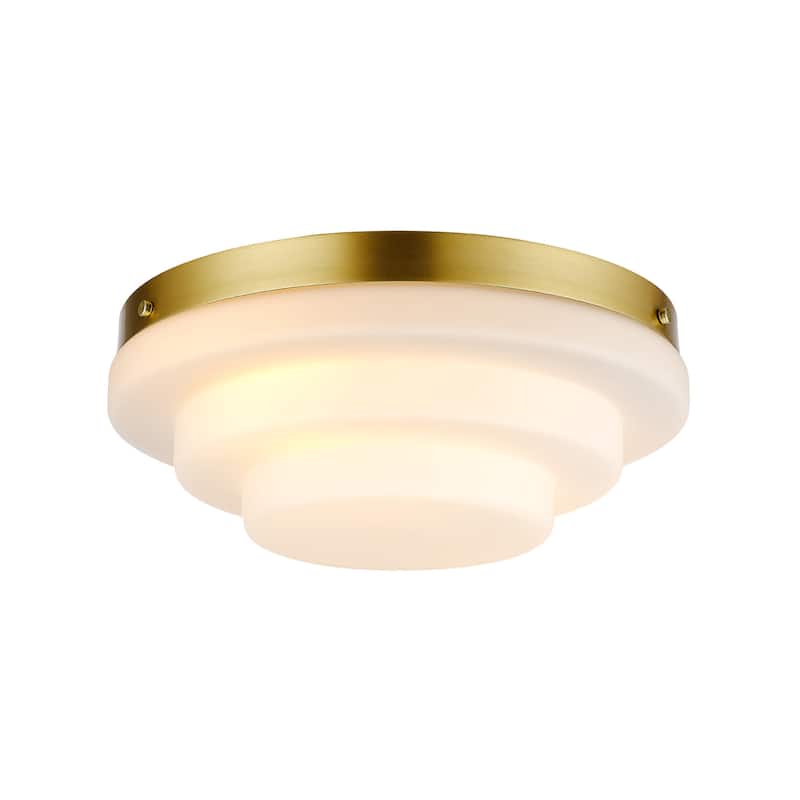 Globe Electric 91005474 Devo 2 Light 12" Wide Flush Mount Ceiling