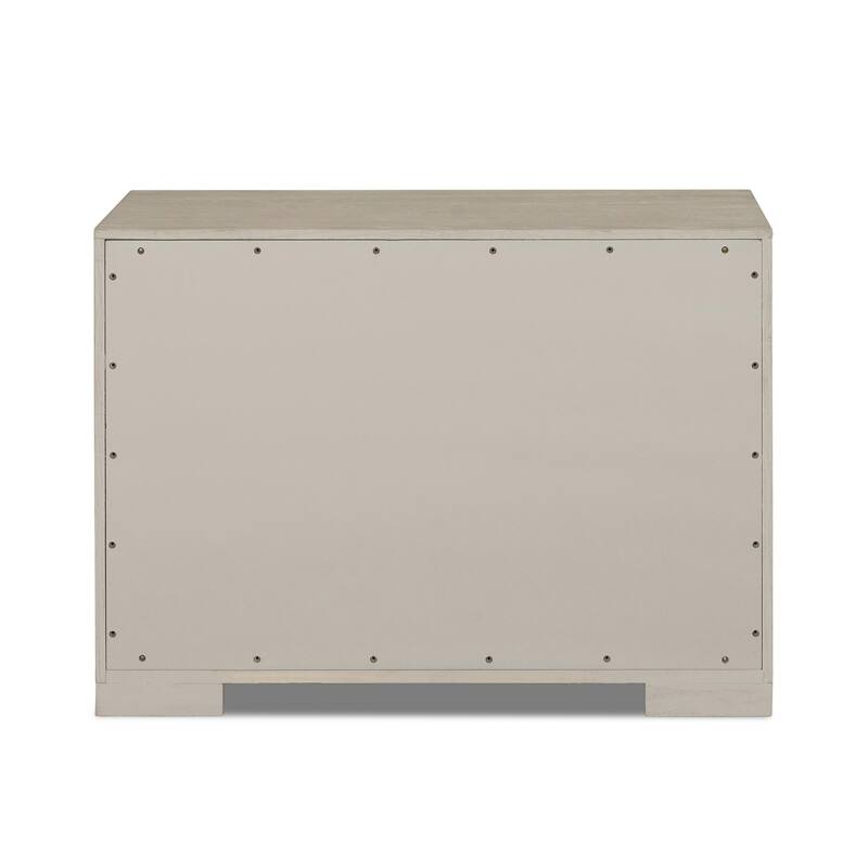 Furniture of America Durem Modern Classic Wood 2-Drawer Oversized Nightstand with USB Ports