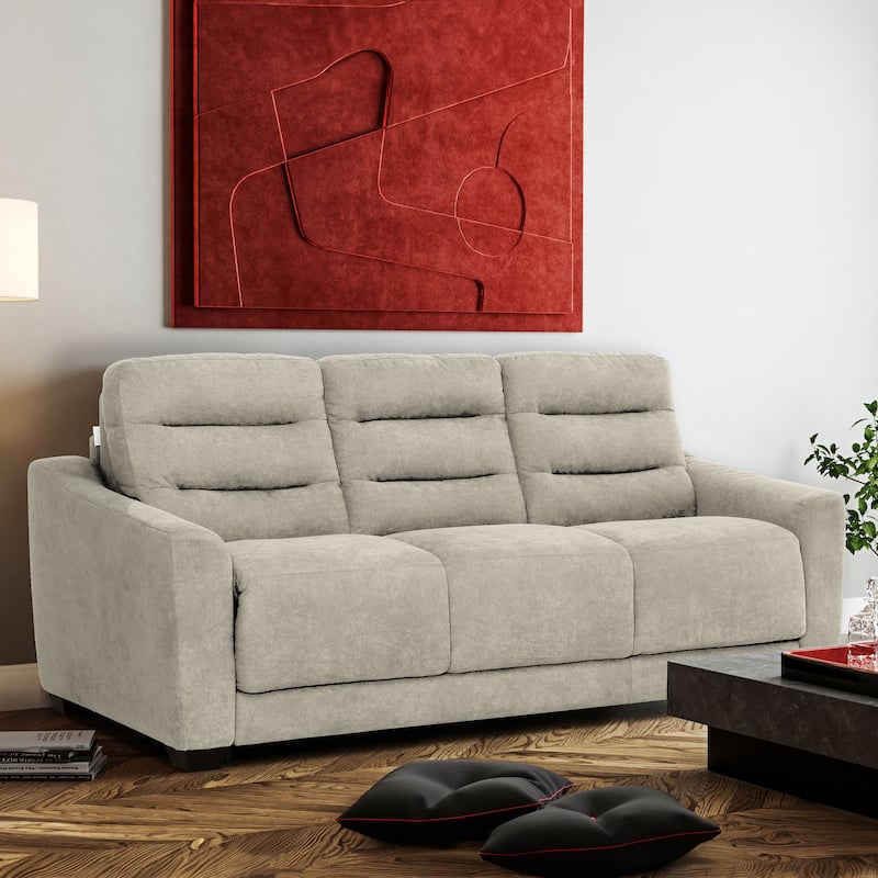 Stearns & Foster® Luca 83 in. Queen Pull Out Sofa Bed with 8 in. Hybrid Mattress