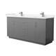 Option Dark Gray / Carrara Cultured Marble Top / Brushed