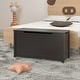 preview thumbnail 3 of 38, Kids Wooden Toy Box Storage with Safety Hinged Lid