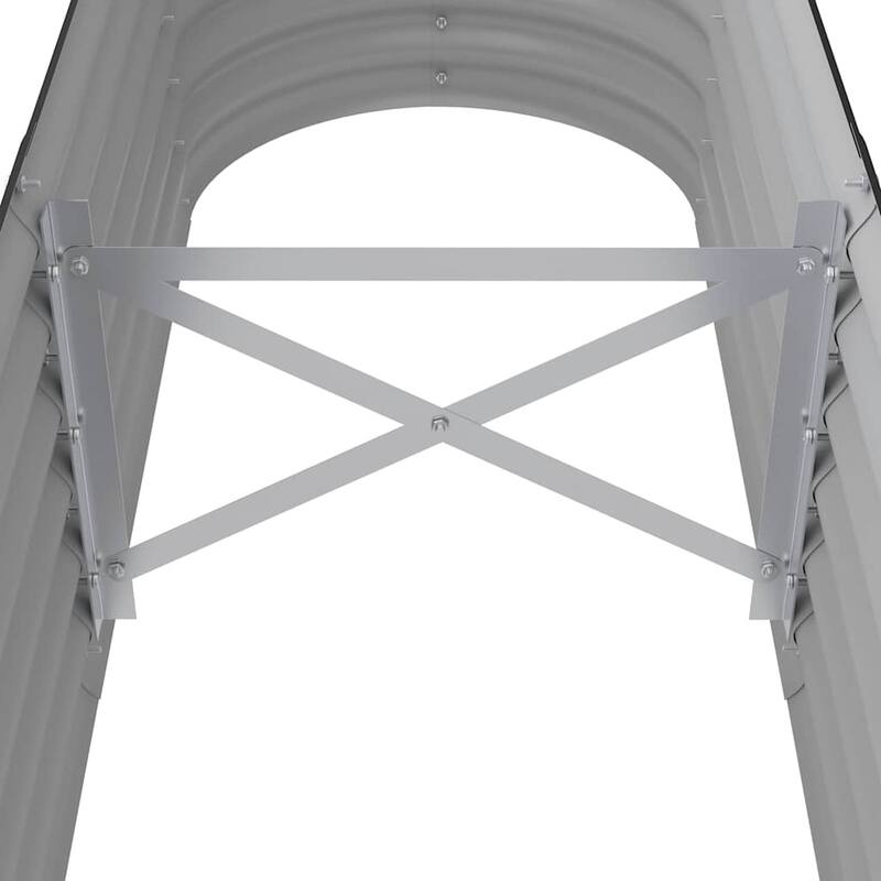 vidaXL Garden Raised Bed Patio Outdoor Raised Planter Box Powder-coated Steel