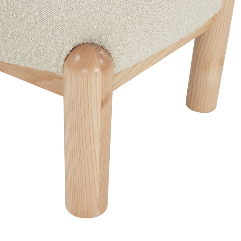 SAFAVIEH Couture Dineke Faux Shearling Accent Chair - 26 In. W x 26 In. D x 28 In. H - 26Wx26Dx28H