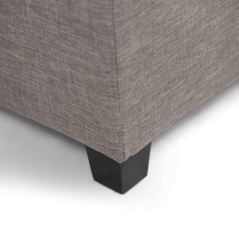 DH Basic Modern Brian 48-inch Rectangular Linen Storage Ottoman Bench by Denhour