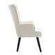 preview thumbnail 45 of 62, Fabric Upholstered Tufted Wingback Living Room Chair With Wooden Legs