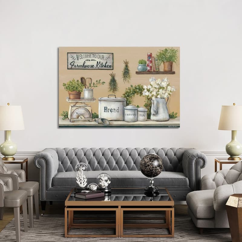iCanvas "Garden Farmhouse Kitchen" by Pam Britton Canvas Print