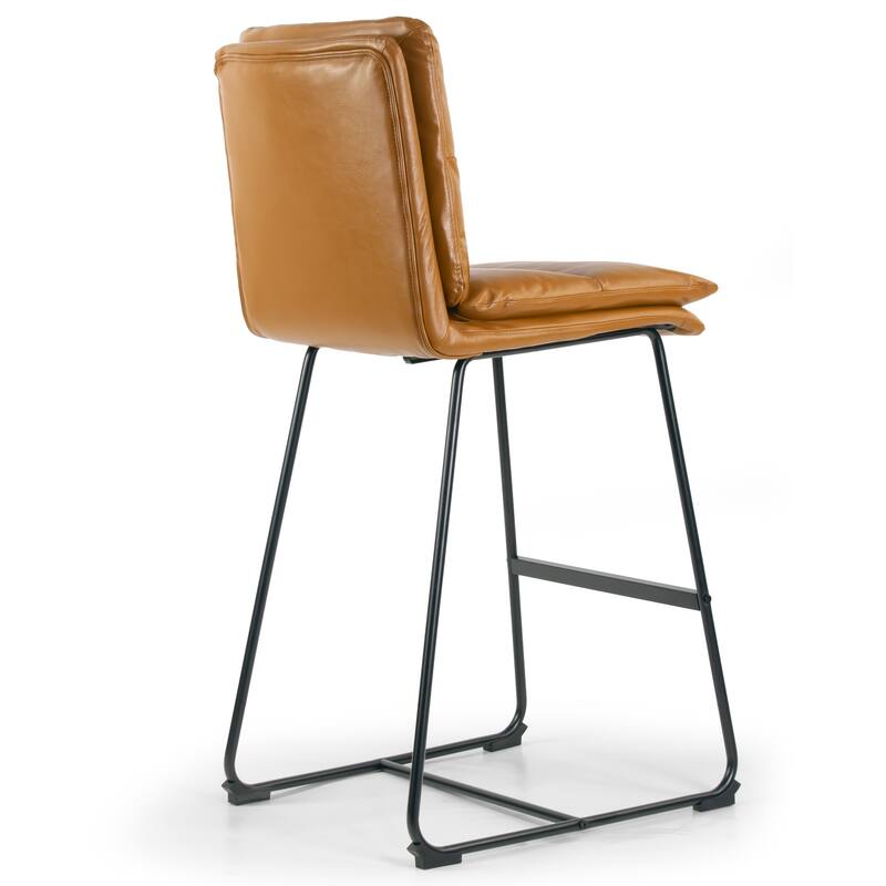 Set of 2 Aulani Upholstered Metal Frame Bar Stool