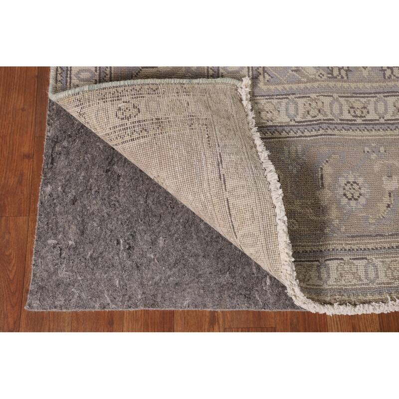 Geometric Tabriz Persian Vintage Area Rug Hand-Knotted Wool Carpet - 7'6"x 11'7"