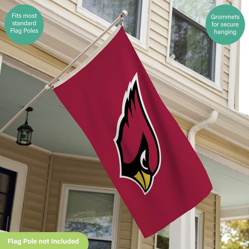 Arizona Cardinals Single Sided Flag w/ 2 Grommets, 3'x5'