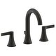 preview thumbnail 2 of 15, Fontaine Varenne 8 in. Widespread Modern Bathroom Faucet Black