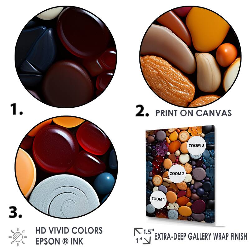 Designart "Flavorful Mosaic Spicy" Baking/Baked Goods Wall Art