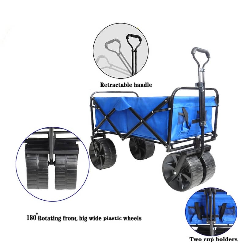 Folding Wagon Garden Beach Cart