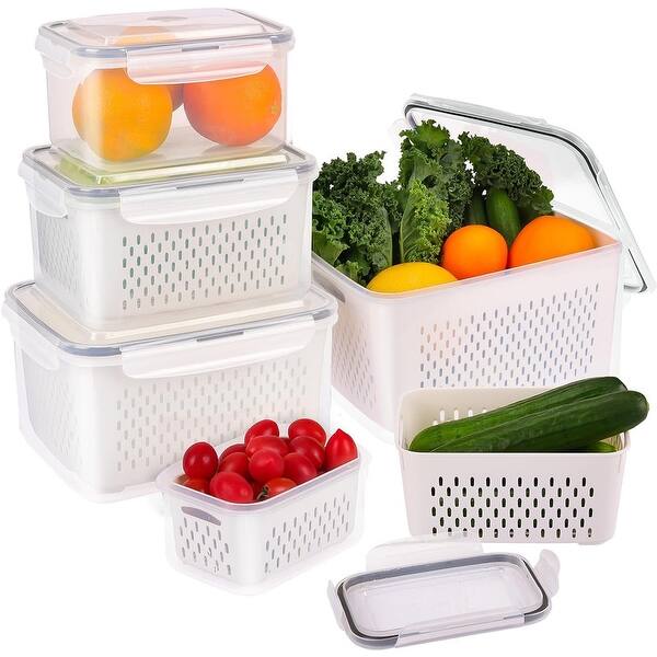 5pcs Fruit Containers for Fridge - Bed Bath & Beyond - 39120104