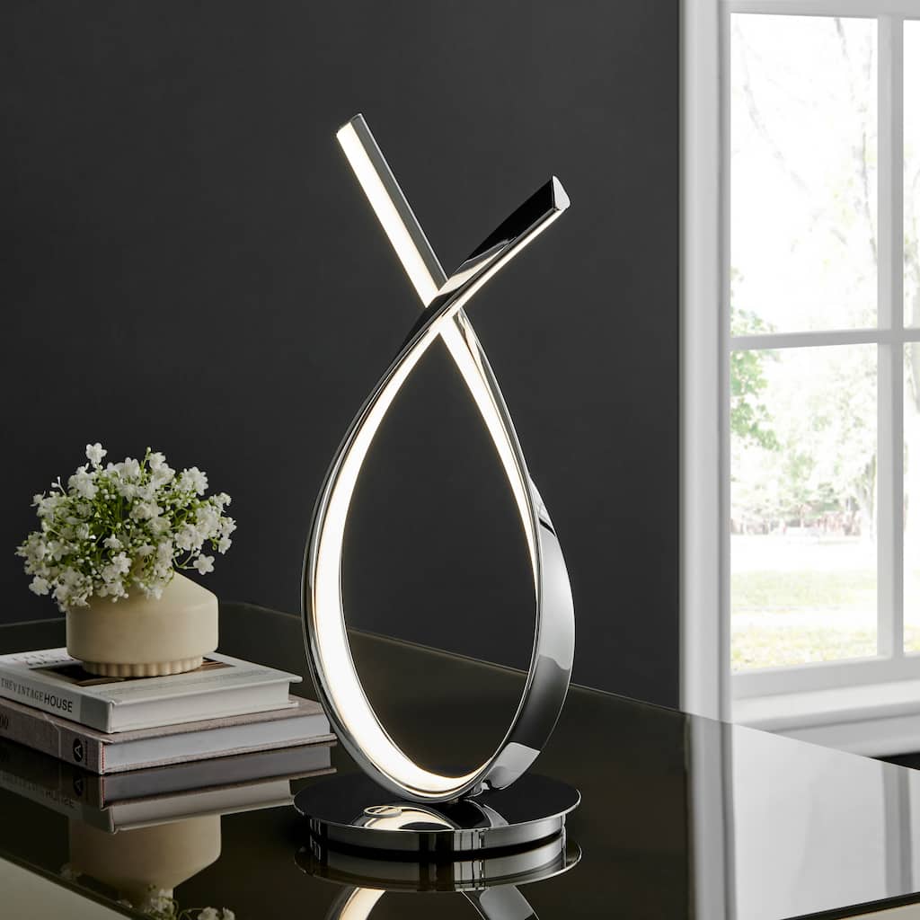 Murphy Touch Dimmable Integrated LED Chrome Table Lamp